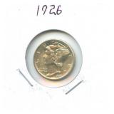 1926 Mercury Silver Dime
