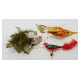 * (4) Vintage Christmas Ornaments