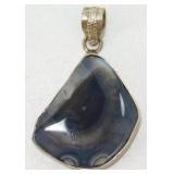 Sterling Silver Agate Pendant