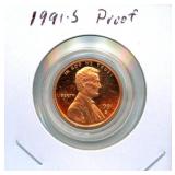 1991-S Lincoln Cent Proof