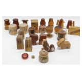 Wood Salt & Pepper Shakers