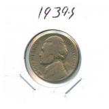 1939-S Jefferson Nickel