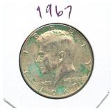1967 Kennedy Silver Half Dollar - 40% Silver