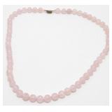Pink Quartz Beaded Necklace