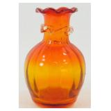 * MCM Fancy Amberina 4' Vase