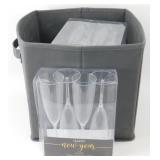 * NIB 6 Boxes of Champagne Flutes - 24 Total