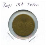 Roy's 15ï¿½ Token