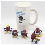 The California Raisins Mug & Figurines