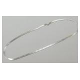 Sterling Silver Herringbone Necklace, 24' Long,