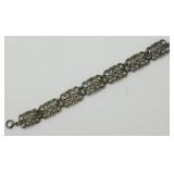 Sterling Silver Vintage Bracelet, 16-mm Wide and
