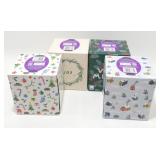 4 New 65 3-Ply Up and Up Facial Tissue Boxes