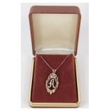 Sterling Silver Chain with a Pendant - 4.18 grams