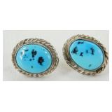 Vintage Sterling Silver and Turquoise Navajo