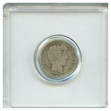 1907 Barber Silver Dime