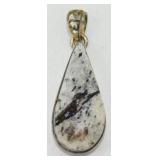 Sterling Silver Pendant - Dendritic w/ Pyrite?