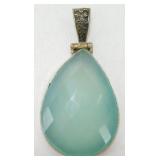 Sterling Silver Chalcedony Pendant
