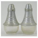 Vintage Pair of Salt and Pepper Shakers (Aluminum