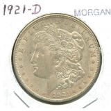 1921-D Morgan Silver Dollar