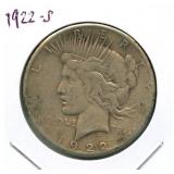 1922-S Peace Silver Dollar