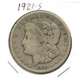 1921-S Morgan Silver Dollar