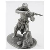1981 Native American Comanche Brave Hudson Pewter