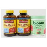 2 New Bottles of Nature Made Omega Triple,