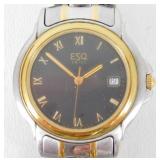 ESQ Movado 2 Tone Menï¿½s Watch - Needs Battery