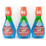 3 New Colgate Mouth Wash Bottles