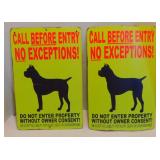 2 Metal Signs - 8'x12'