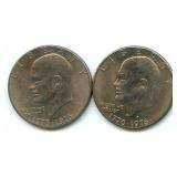 1976 & 1976-D Eisenhower Bicentennial Dollar