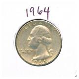 1964 Washington Silver Quarter