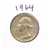 1964 Washington Silver Quarter