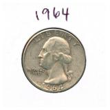 1964 Washington Silver Quarter