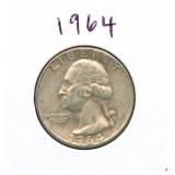 1964 Washington Silver Quarter