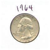 1964 Washington Silver Quarter