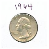 1964 Washington Silver Quarter