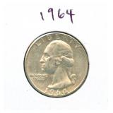 1964 Washington Silver Quarter