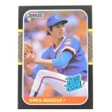 1987 Donruss Greg Maddux Rated Rookie Card #36