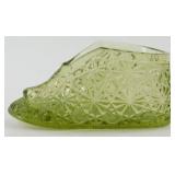 * Fenton Daisy and Button Shoe - Green