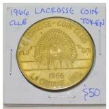 1966 La Crosse Coin Club Token