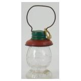 Vintage Glass Lantern Candy Container