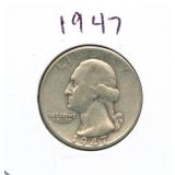 1947 Washington Silver Quarter