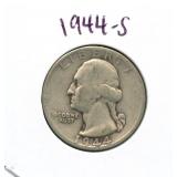 1944-S Washington Silver Quarter