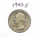 1943-S Washington Silver Quarter