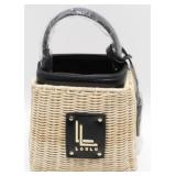 Brand New Milan Small Wicker Purse - Handle &