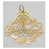 14K Yellow Gold ï¿½#1 Grandmaï¿½ - 0.56 grams