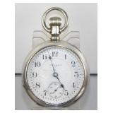 Elgin Coin Silver Pocket Watch Model 5, 18s, 17j,