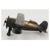 Vintage Bomber Airplane Metal Pencil Sharpener
