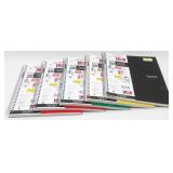 5 New Five Star Wide Rule 1 Subject Notebooks -
