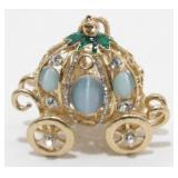 Betsey Johnson Cinderella Coach Rhinestone